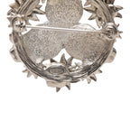 Chanel CC Logo Camellia Emblem Brooch Silver Multicolor Metal Faux Pearl — view 3