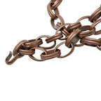 Chanel CC Logo Vintage Chain Belt Brown Blanc Metal — view 2