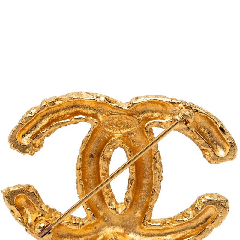 Chanel CC Logo Brooch 03 Gold Plated — view 3