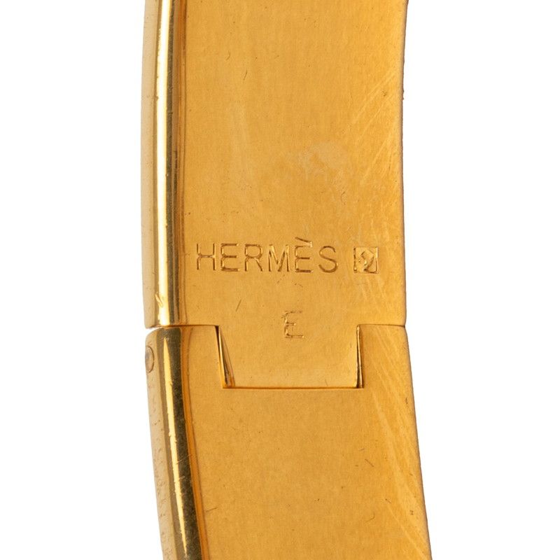 Hermes Click PM Enamel Bracelet Red Gold Plated — view 4
