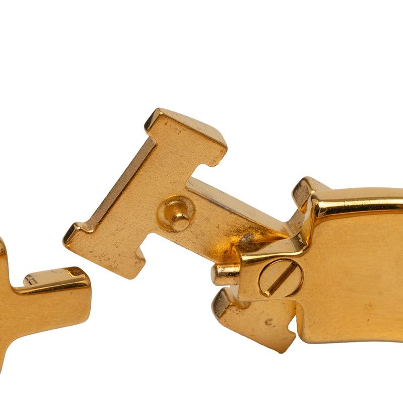 Hermes Click PM Enamel Bracelet Red Gold Plated — view 5