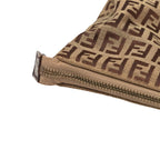Fendi Zucchino Tote Brown Canvas Leather — view 4