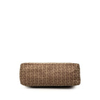 Fendi Zucchino Tote Brown Canvas Leather — view 3