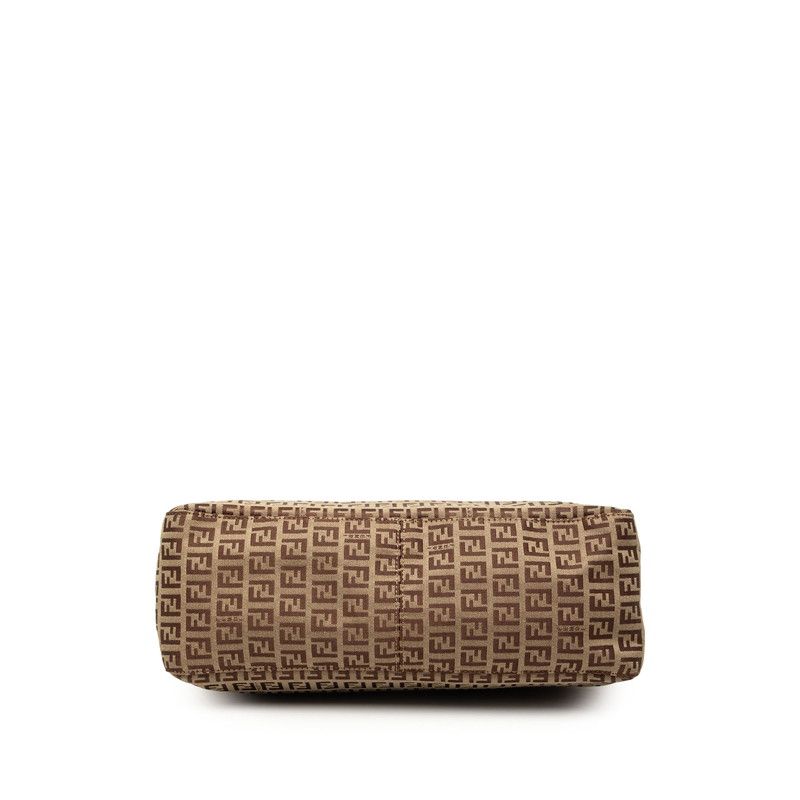Fendi Zucchino Tote Brown Canvas Leather — view 3