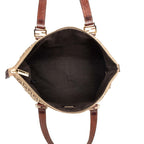 Fendi Zucchino Tote Brown Canvas Leather — view 7