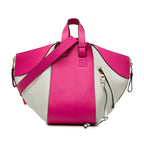 Loewe Anagram Hammock Small Shoulder Bag 2-Way Pink White Leather