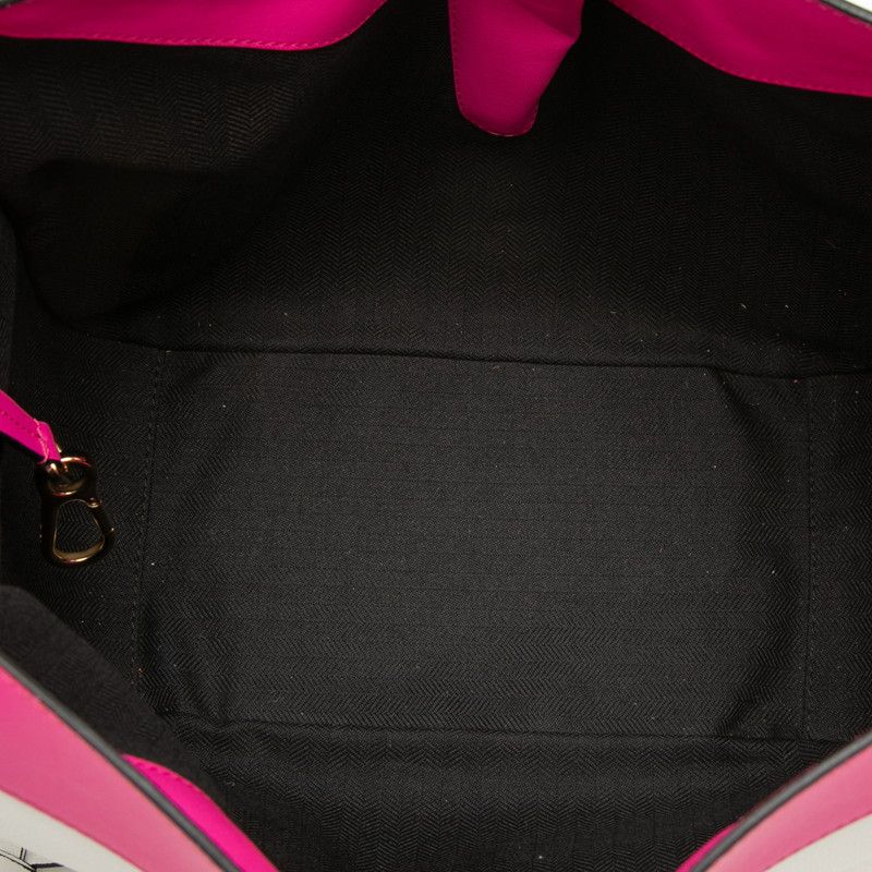Loewe Anagram Hammock Small Shoulder Bag 2-Way Pink White Leather — view 4