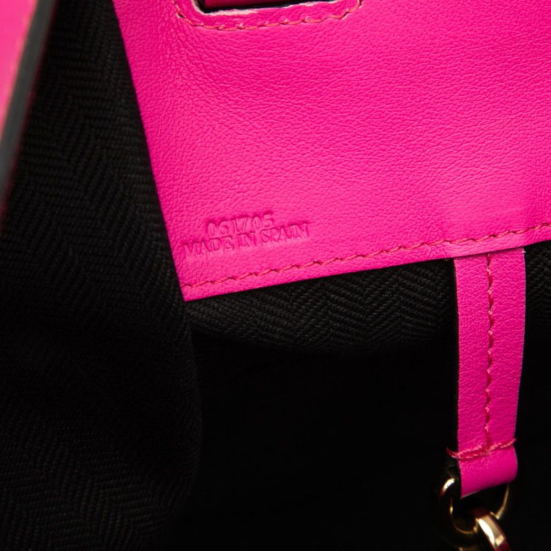 Loewe Anagram Hammock Small Shoulder Bag 2-Way Pink White Leather — view 6