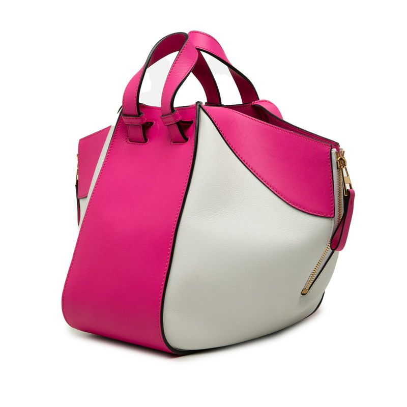 Loewe Anagram Hammock Small Shoulder Bag 2-Way Pink White Leather — view 2