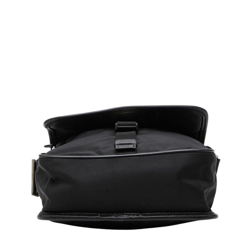 Prada Logo Crossbody Shoulder Bag Black Nylon — view 3