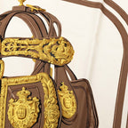 Hermes Carre 90 Bride de Gala Ceremonial Bridle Scarf Brown White Yellow Silk — view 6
