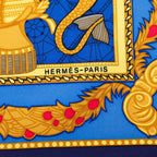 Hermes Carre 90 les Bissone de Venise Venice Sailor Scarf Navy Blue Multi Color — view 8