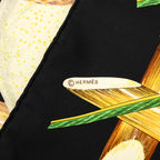 Hermes Carre 90 Jardin Creole Cles Or's Paradise Scarf Black Multicolor Silk — view 7