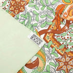 Hermes Axis Mundi Center of the World Scarf Green Multicolor Silk — view 8