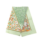 Hermes Axis Mundi Center of the World Scarf Green Multicolor Silk — view 2
