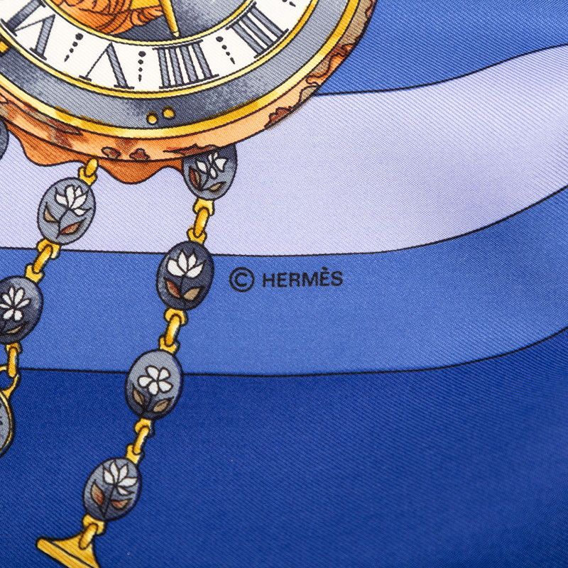 Hermes Carre 90 Parmi les Fleurs Je Compte les Heures Time Spent Among Flowers — view 8