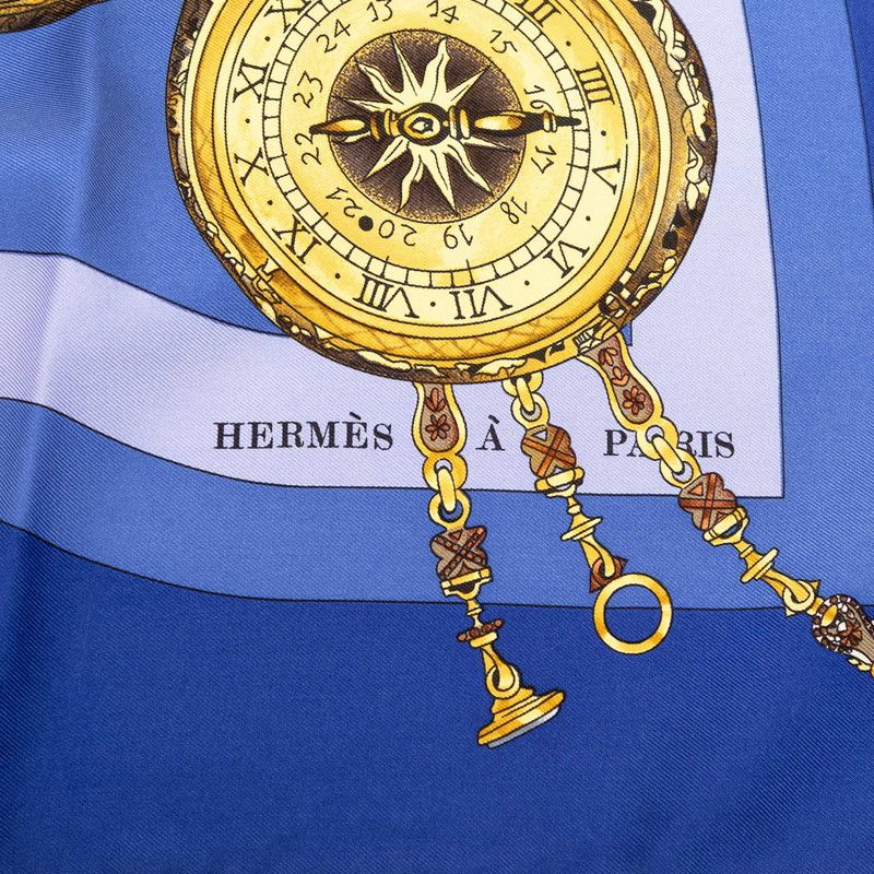Hermes Carre 90 Parmi les Fleurs Je Compte les Heures Time Spent Among Flowers — view 4