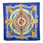 Hermes Carre 90 Parmi les Fleurs Je Compte les Heures Time Spent Among Flowers