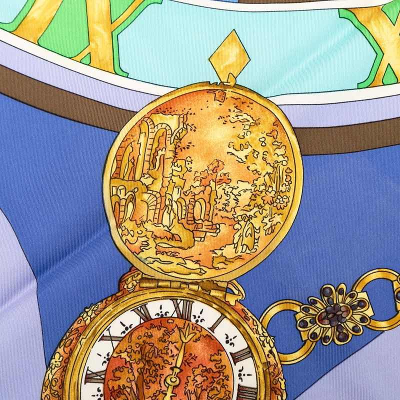 Hermes Carre 90 Parmi les Fleurs Je Compte les Heures Time Spent Among Flowers — view 5