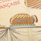 Hermes Carre 90 a la Gloire de la Cuisine Francaise Celebrating French Scarf — view 5
