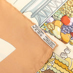 Hermes Carre 90 a la Gloire de la Cuisine Francaise Celebrating French Scarf — view 8