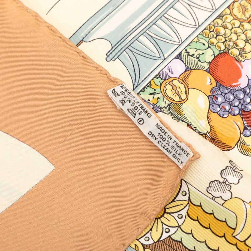 Hermes Carre 90 a la Gloire de la Cuisine Francaise Celebrating French Scarf — view 8
