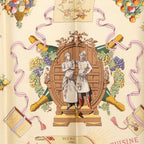 Hermes Carre 90 a la Gloire de la Cuisine Francaise Celebrating French Scarf — view 3