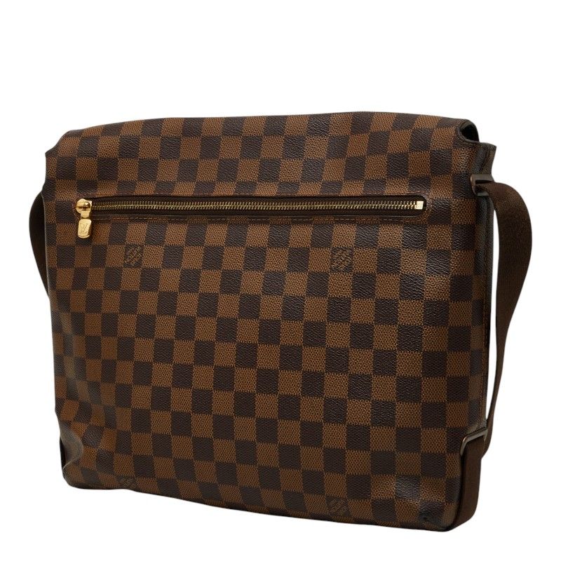 Louis Vuitton Damier Brooklyn MM Crossbody Shoulder Bag Brown Leather — view 2
