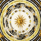Hermes Carre 90 Dies Et Hore Astrology Scarf Ivory Multi Color Silk — view 3