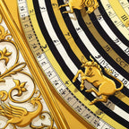 Hermes Carre 90 Dies Et Hore Astrology Scarf Ivory Multi Color Silk — view 4