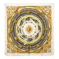 Hermes Carre 90 Dies Et Hore Astrology Scarf Ivory Multi Color Silk