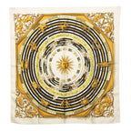 Hermes Carre 90 Dies Et Hore Astrology Scarf Ivory Multi Color Silk