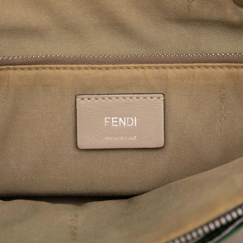 Fendi by the Way 2-Way Shoulder Bag Gray Green Leather — view 6