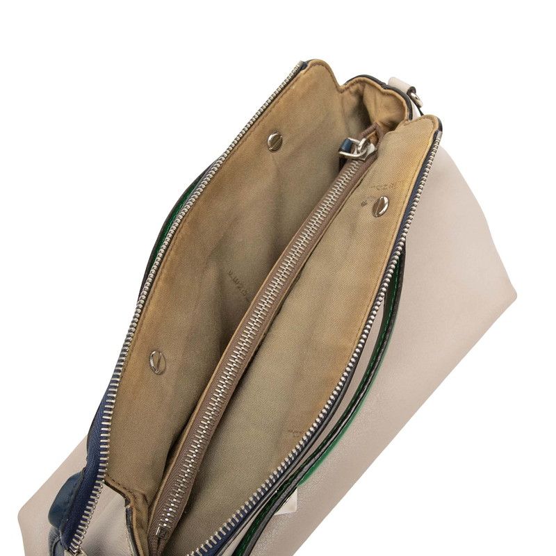 Fendi by the Way 2-Way Shoulder Bag Gray Green Leather — view 5