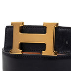 Hermes Constance Belt Reversible 70 Black Brown Box Calf Courchevel — view 4
