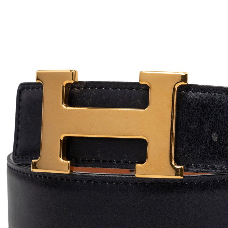 Hermes Constance Belt Reversible 70 Black Brown Box Calf Courchevel — view 4