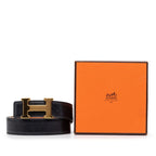 Hermes Constance Belt Reversible 70 Black Brown Box Calf Courchevel — view 7