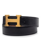 Hermes Constance Belt Reversible 70 Black Brown Box Calf Courchevel — view 2