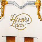 Hermes Carre 90 Grand Manege Great Training Horse Equipment Scarf Green — view 5