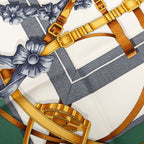 Hermes Carre 90 Grand Manege Great Training Horse Equipment Scarf Green — view 4