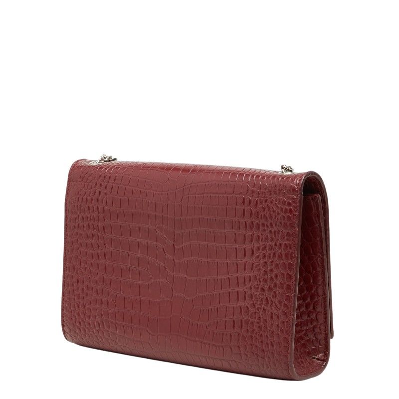 Saint Laurent YSL Monogram Classic Kate Tassel Croco Shoulder — view 2