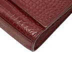 Saint Laurent YSL Monogram Classic Kate Tassel Croco Shoulder — view 4