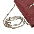 Saint Laurent YSL Monogram Classic Kate Tassel Croco Shoulder — view 8