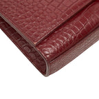 Saint Laurent YSL Monogram Classic Kate Tassel Croco Shoulder — view 5