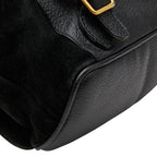Gucci Bamboo Backpack Black Leather Suede — view 7