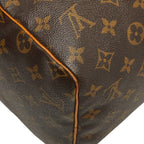 Louis Vuitton Monogram Speedy 30 Mini Boston Bag Brown Leather — view 6