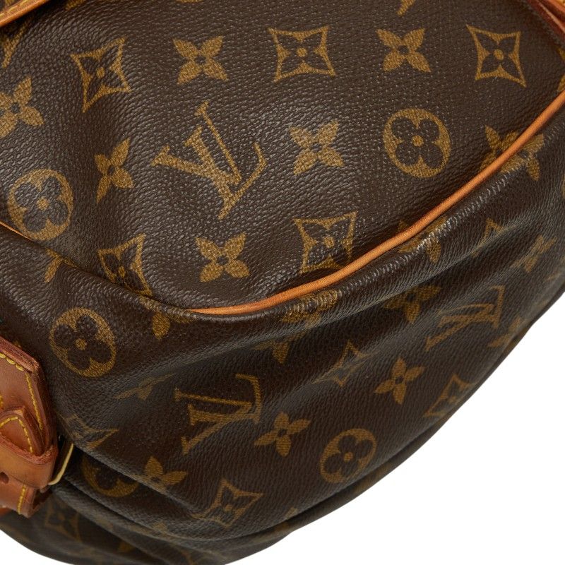 Louis Vuitton Monogram Saumur 35 Crossbody Shoulder Bag Brown Leather — view 5