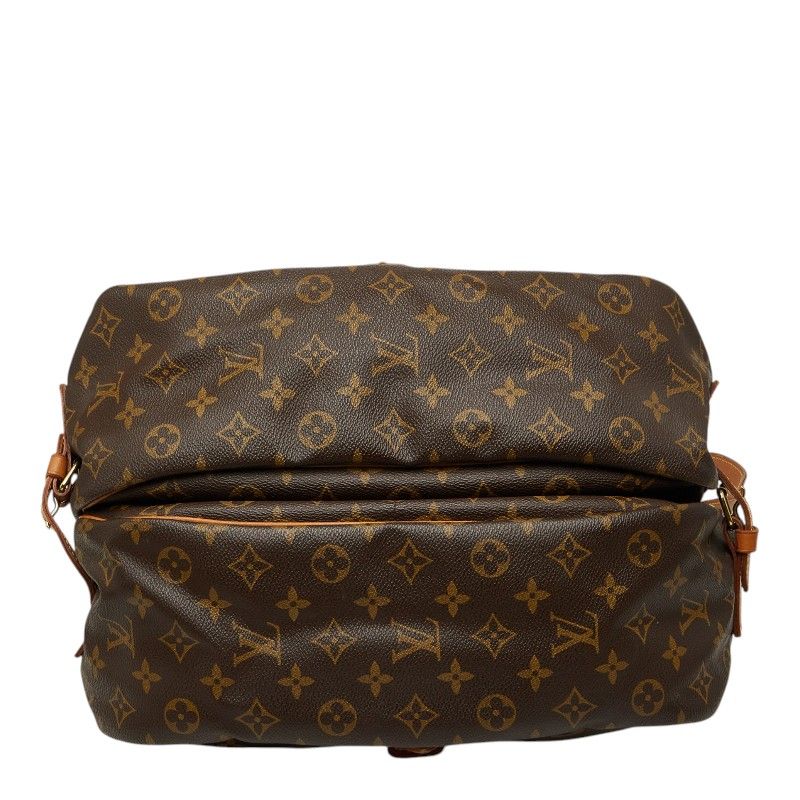 Louis Vuitton Monogram Saumur 35 Crossbody Shoulder Bag Brown Leather — view 3