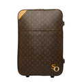 Louis Vuitton Monogram Pegase 55 Travel Bag Suitcase Brown Leather
