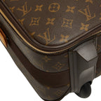 Louis Vuitton Monogram Pegase 55 Travel Bag Suitcase Brown Leather — view 5